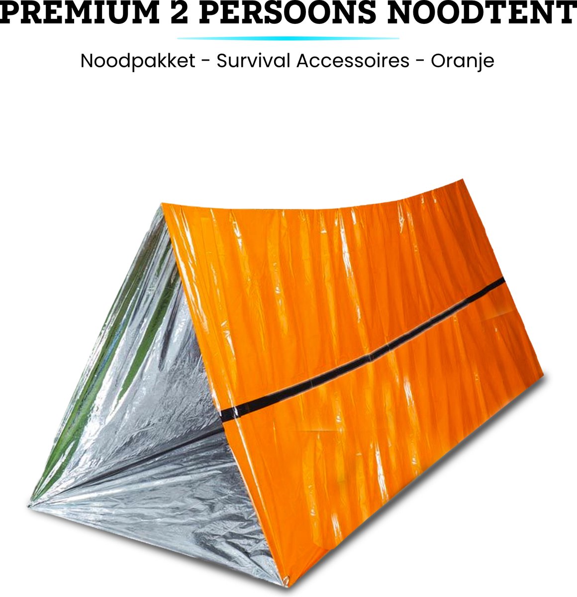 De Survival Life tent (oranje verpakking)