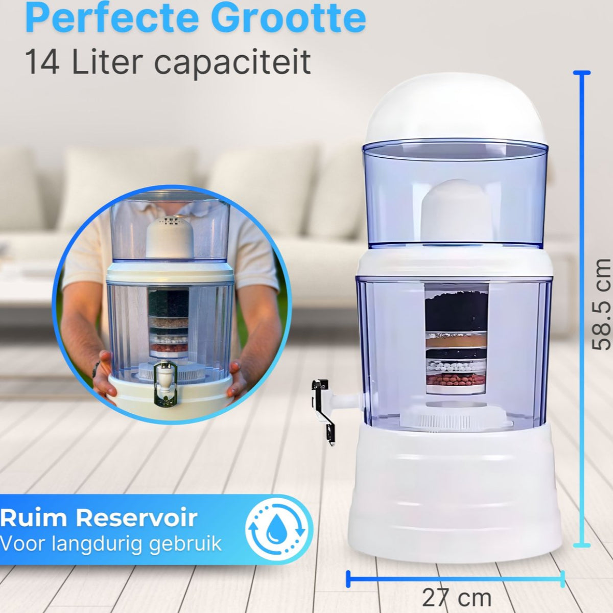 Elixer AquaVital™ 16L Alkalisch Waterzuiveringssysteem
