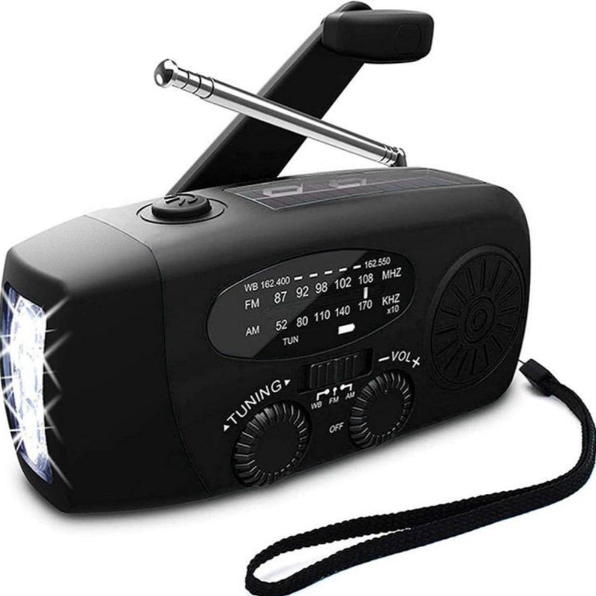 Noodradio™ met Zaklamp en Powerbank - 2026 Model