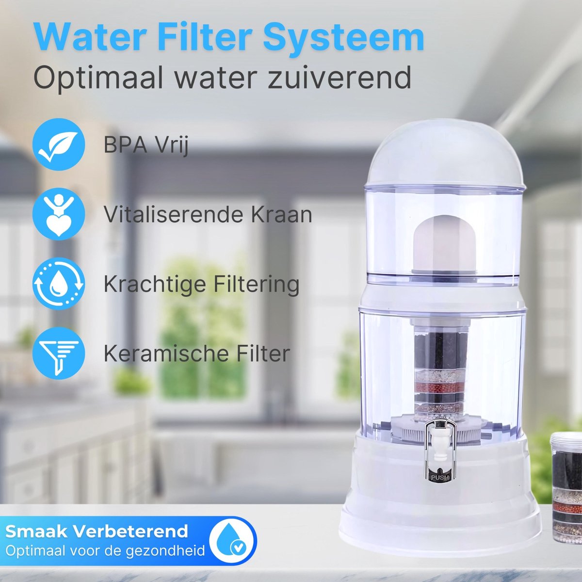 Elixer AquaVital™ 16L Alkalisch Waterzuiveringssysteem