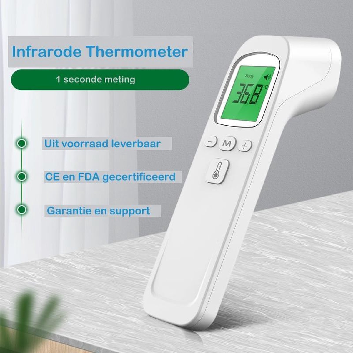 Luxyana® Thermometer Pro Series – Snel, Hygiënisch en Contactloos Temperatuur Meten