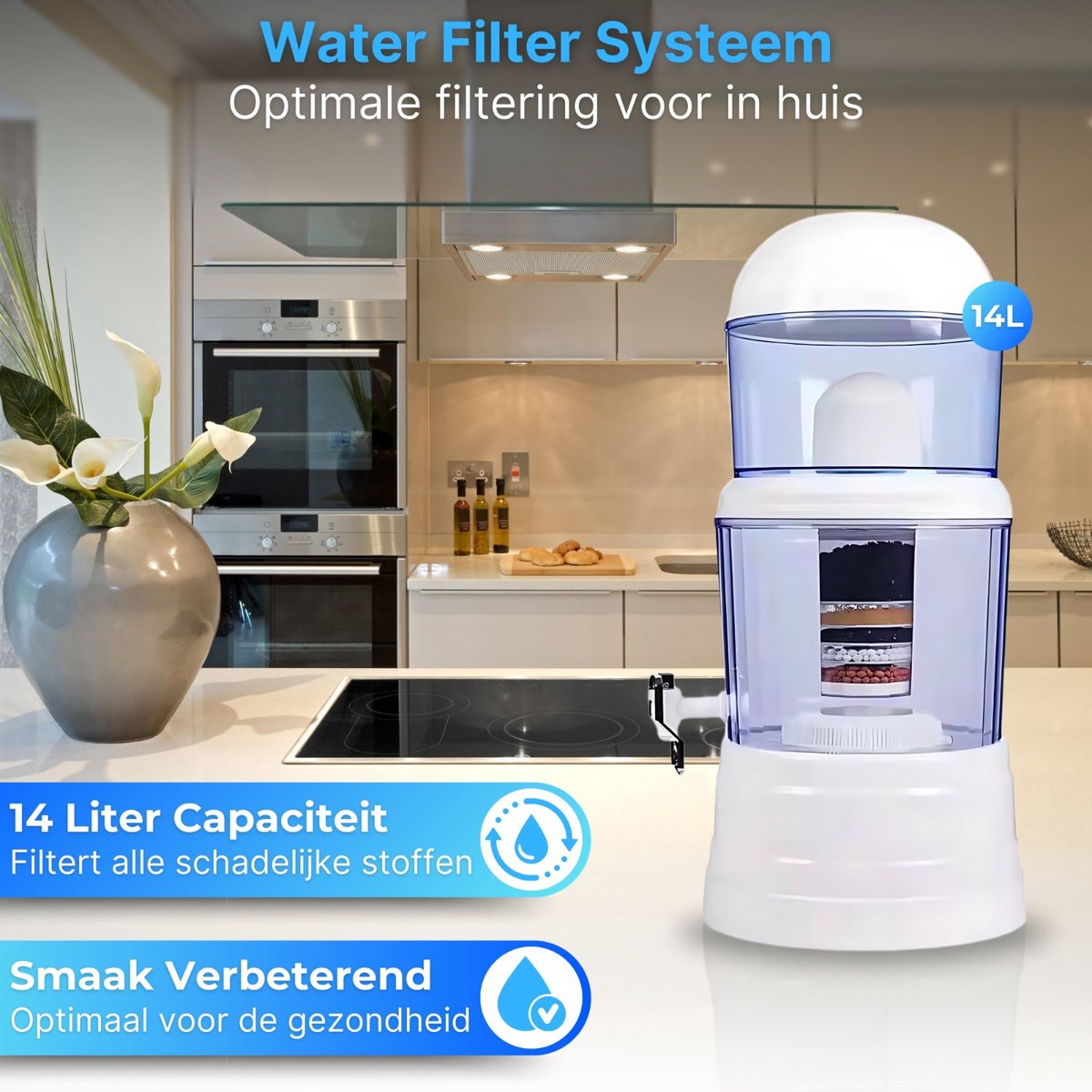 Elixer AquaVital™ 16L Alkalisch Waterzuiveringssysteem