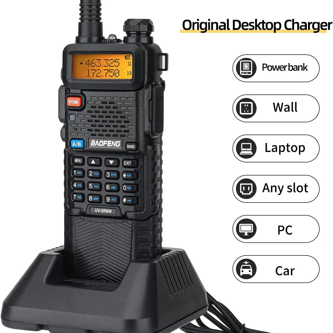 Baofeng UV-5R Dual-Band Radio | Betrouwbare Communicatie voor Outdoor & Noodsituaties