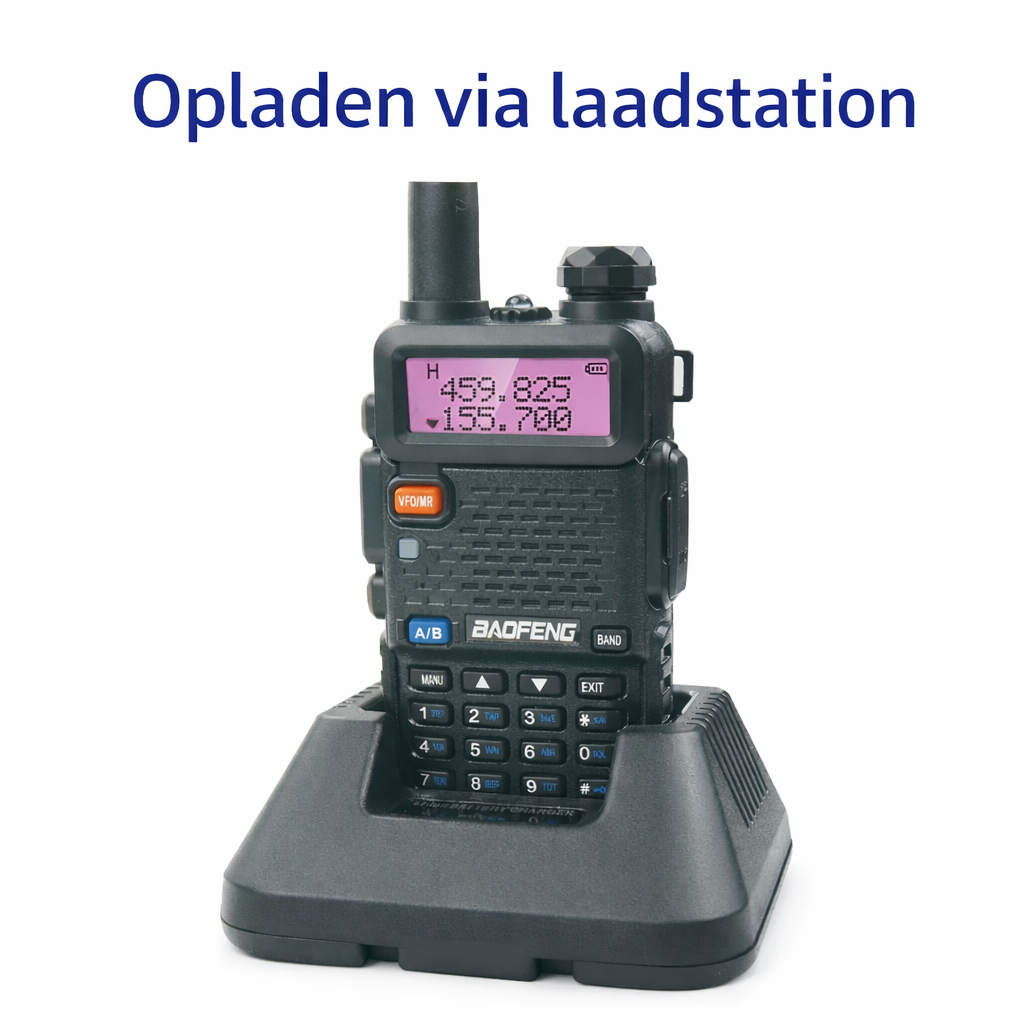 Baofeng UV-5R Dual-Band Radio | Betrouwbare Communicatie voor Outdoor & Noodsituaties