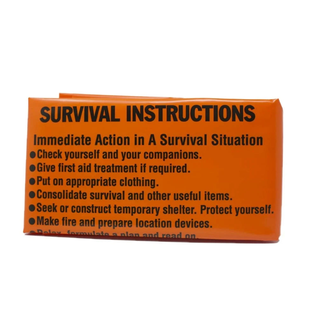 Emergency Survival Bivi Bag – Essentiële Overlevingszak met Survival-instructies