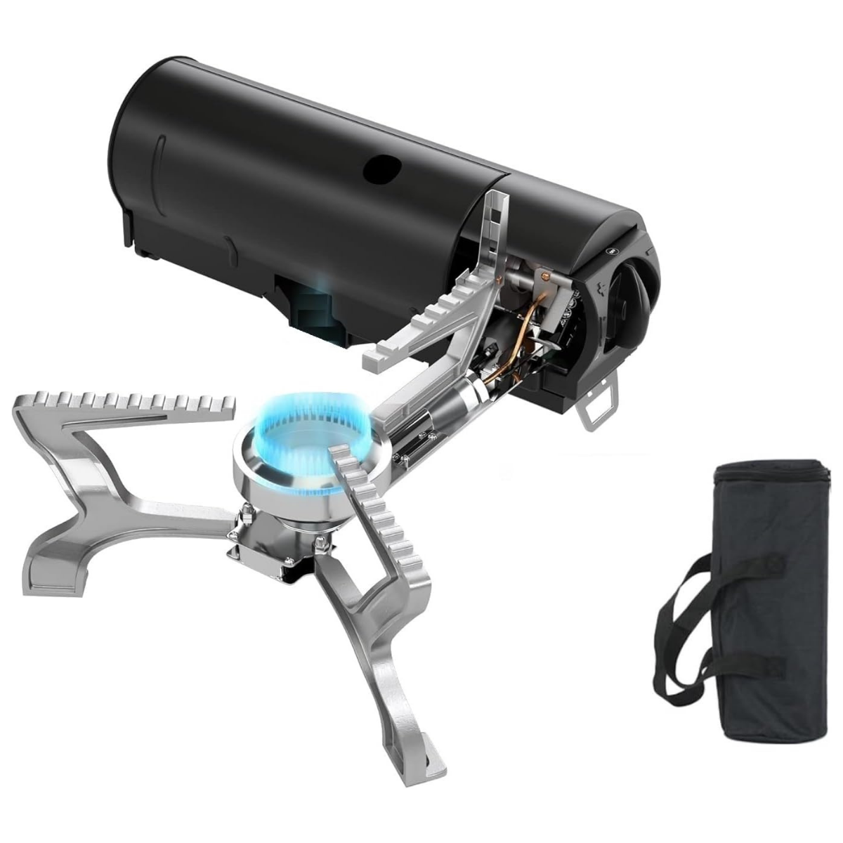 SurvivalPro Opvouwbare Campingkachel – Draagbaar Gasfornuis 2600W