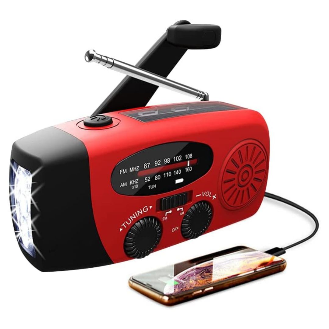 Noodradio™ met Zaklamp en Powerbank - 2026 Model