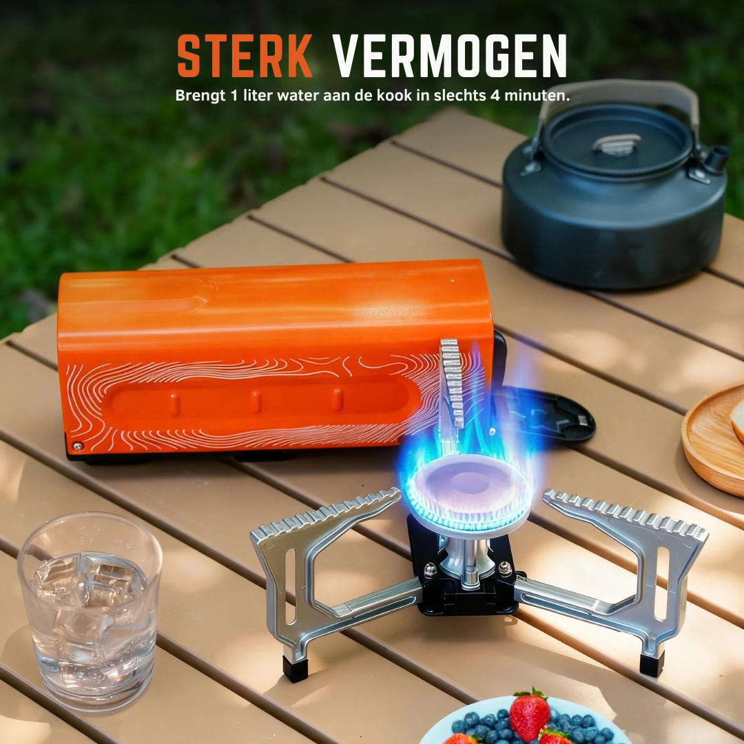 Vooma® Opvouwbaar Butaan Camping Kooktoestel 2200W