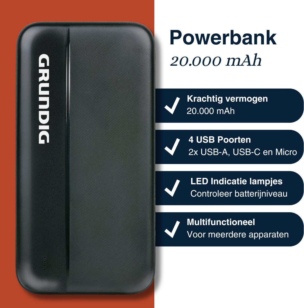 Grundig Powerbank 20000mAh