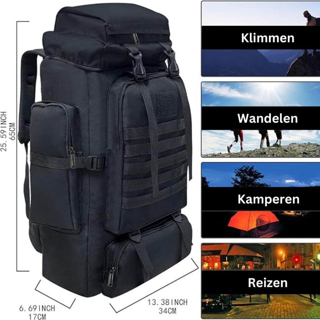 100L backpack - Wandelrugzak - Compleet Nooduitrusting Rugzak