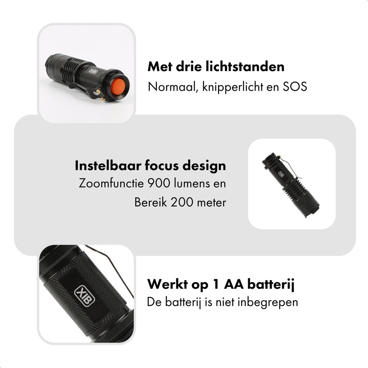Sterke zaklamp (klein formaat)