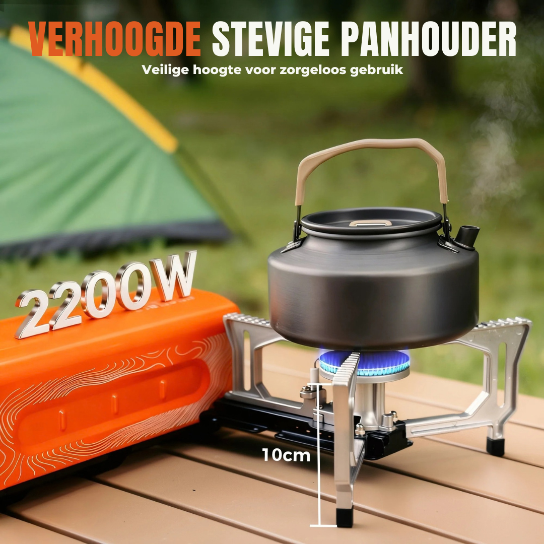 Vooma® Opvouwbaar Butaan Camping Kooktoestel 2200W