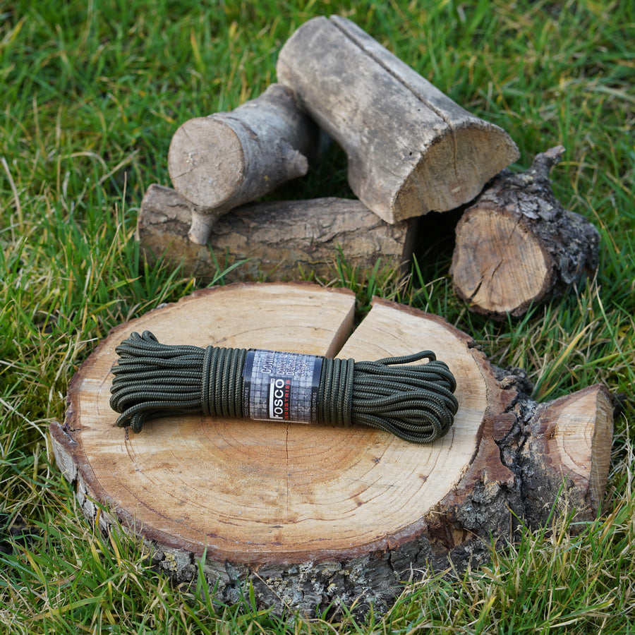 Fosco Paracord 15 meter 5mm Legergroen Touw