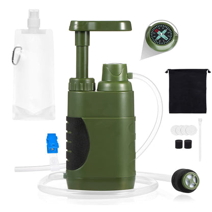 AquaDefender™ Survival Waterfilter – Voor 3000L Schoon Drinkwater in Noodsituaties