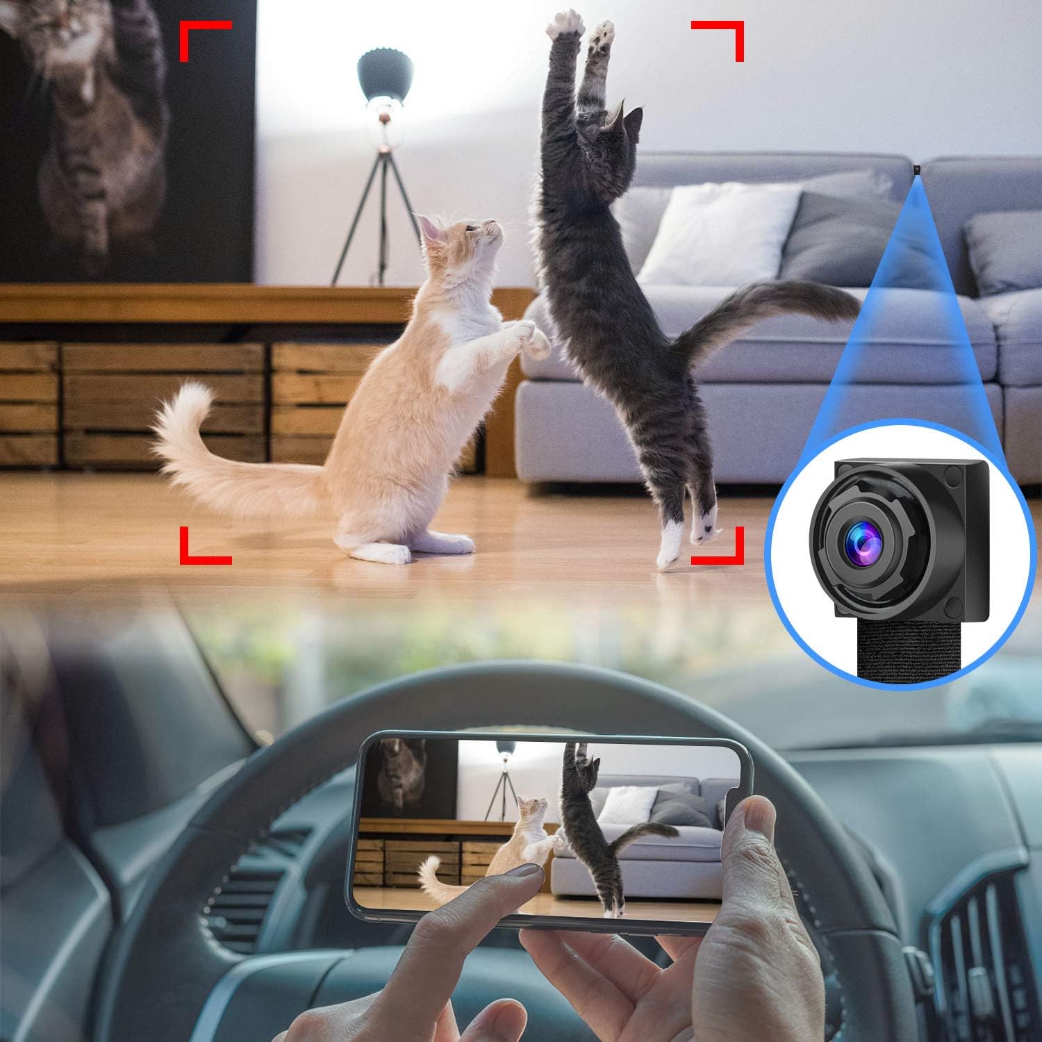 Tuya Spioncamera – 4K WiFi Spycam Beveiligingscamera met Nachtzicht