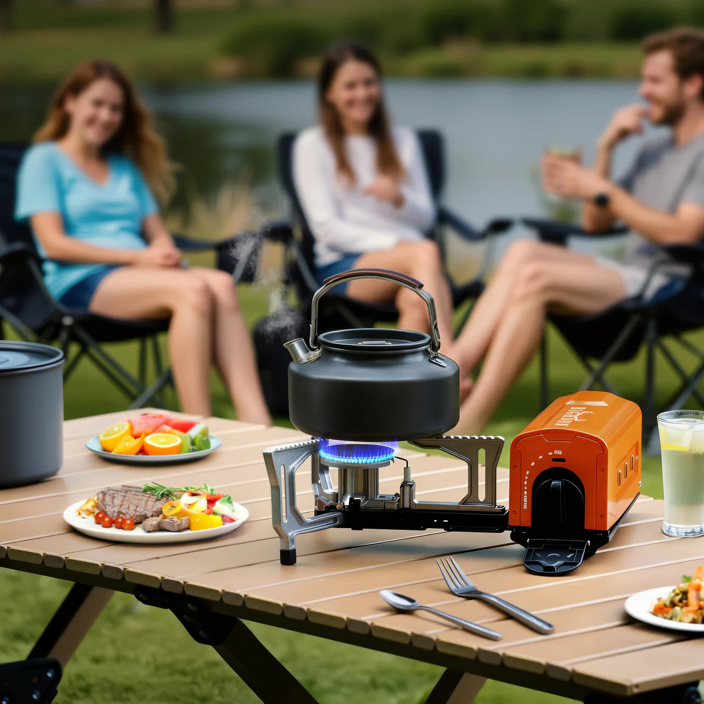 Vooma® Opvouwbaar Butaan Camping Kooktoestel 2200W