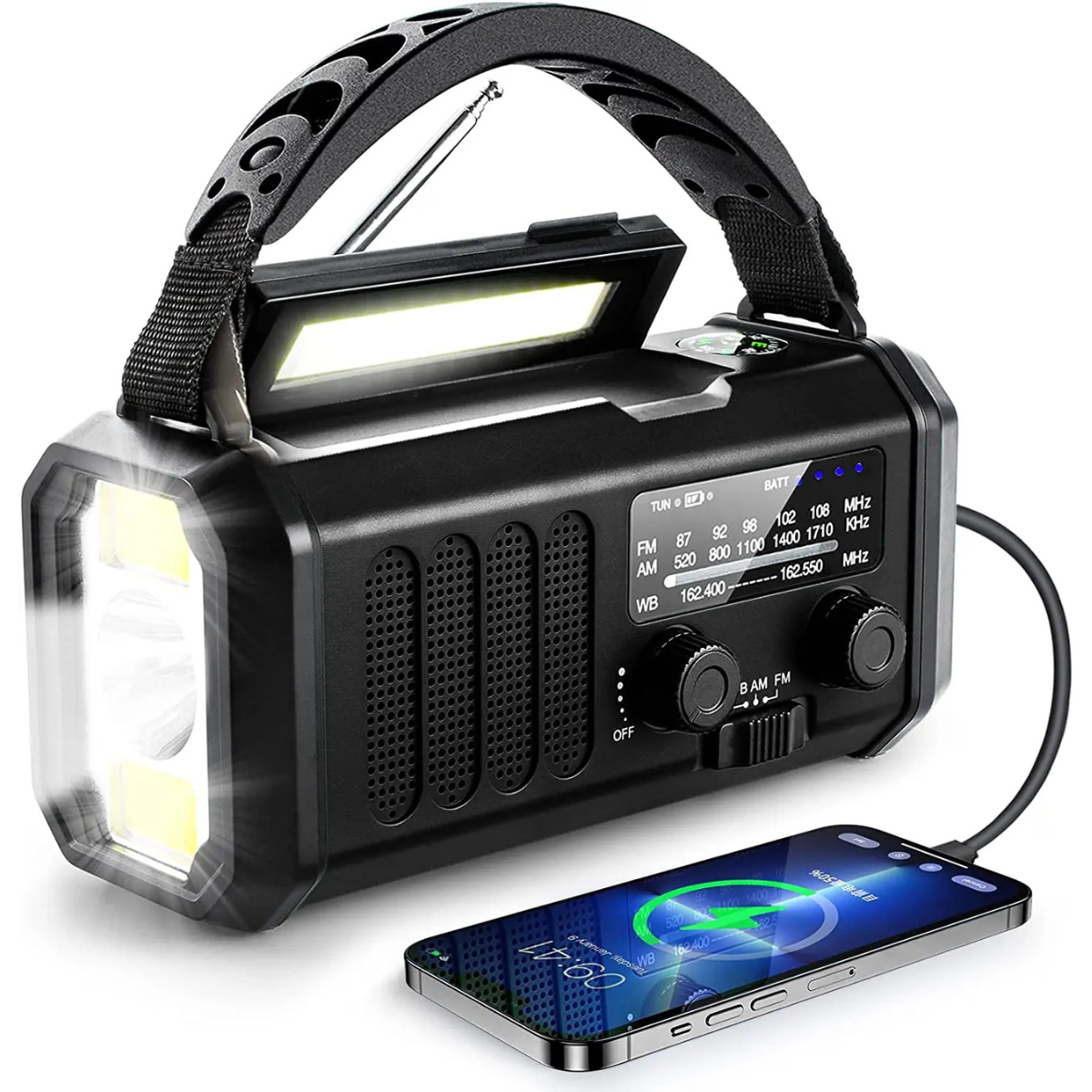 Noodradio Ultra met langdurige powerbank (10.000 mAH)
