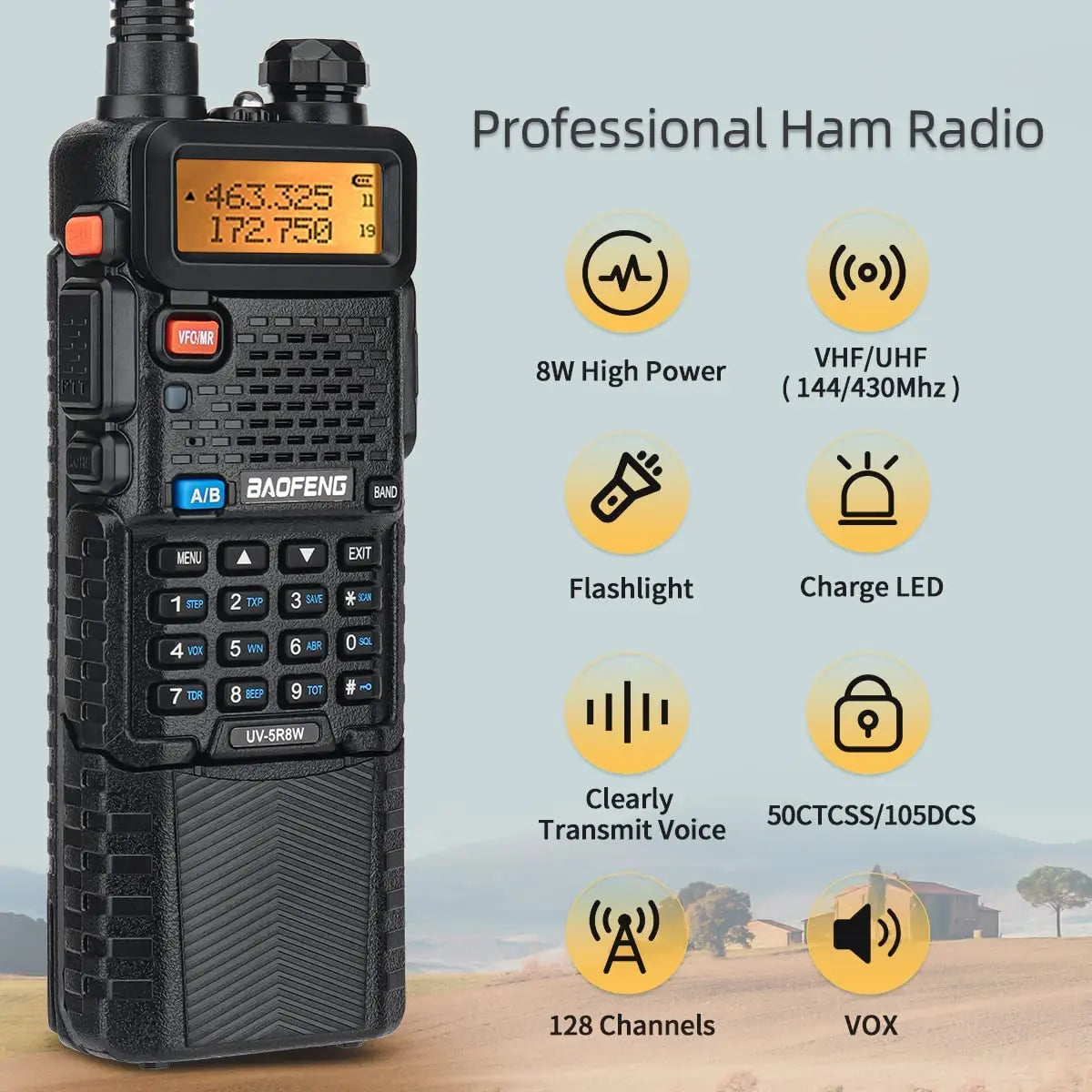 Baofeng UV-5R Dual-Band Radio | Betrouwbare Communicatie voor Outdoor & Noodsituaties