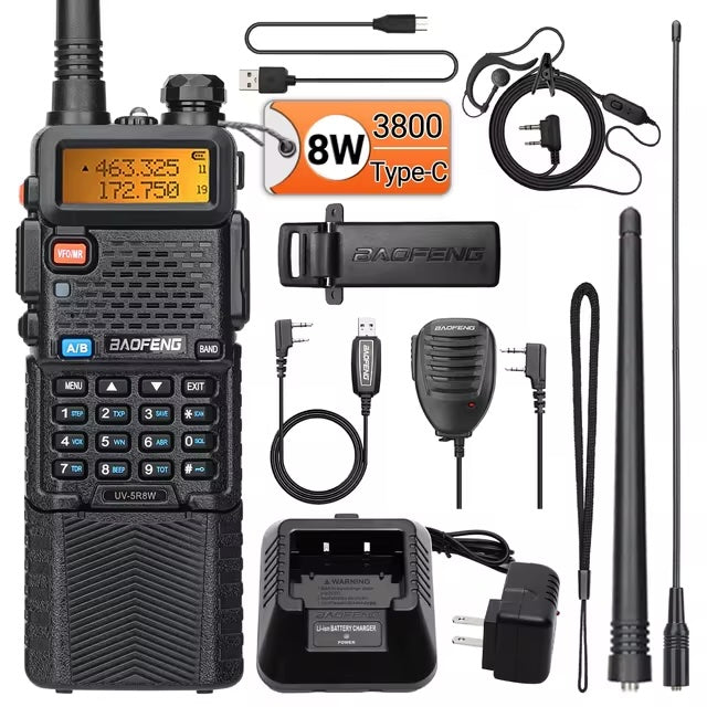 Baofeng UV-5R Dual-Band Radio | Betrouwbare Communicatie voor Outdoor & Noodsituaties