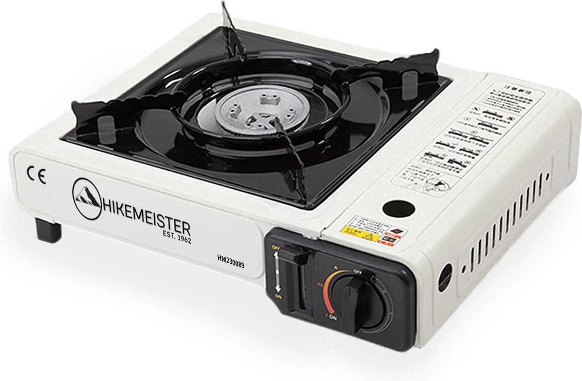 Hikemeister® Draagbaar Kookstel - 2200 KW - 1 pit - Compact en Betrouwbaar voor Nood- en Outdoorgebruik