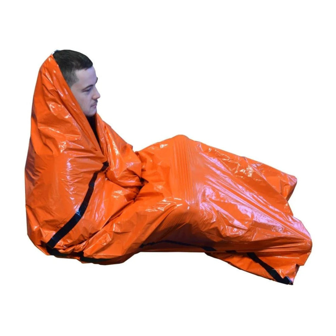Emergency Survival Bivi Bag – Essentiële Overlevingszak met Survival-instructies