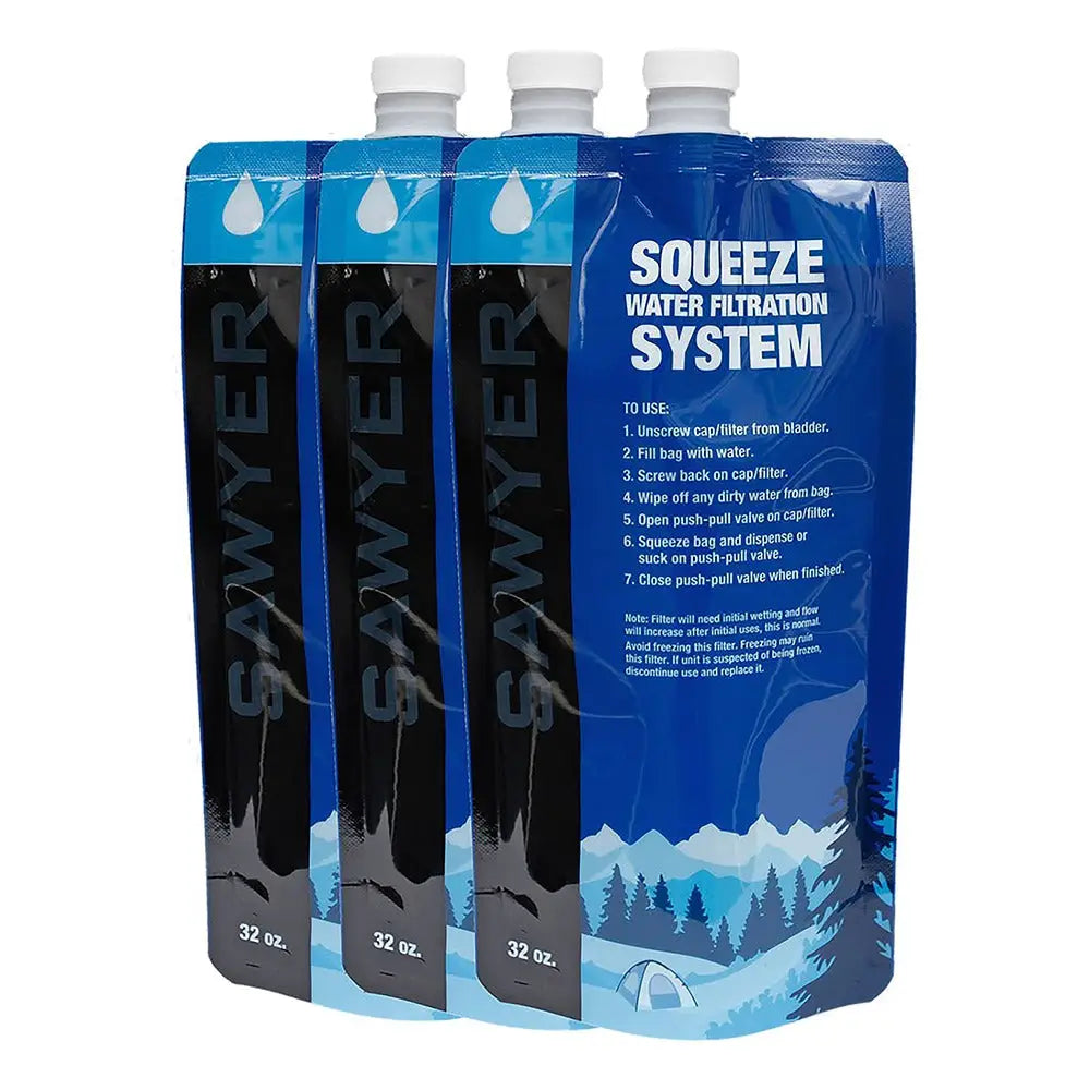 Sawyer SP113 opvouwbare waterzakken 1 liter (set van 3)
