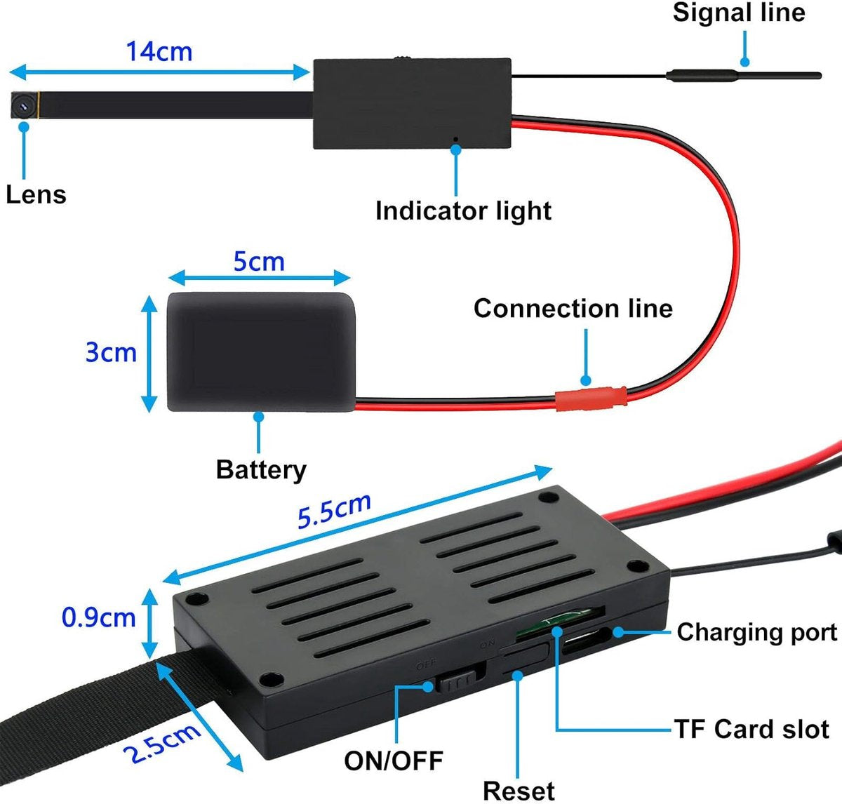 Equivera Mini 4K Spionagecamera – Onopvallende beveiliging met bewegingsdetectie & WiFi