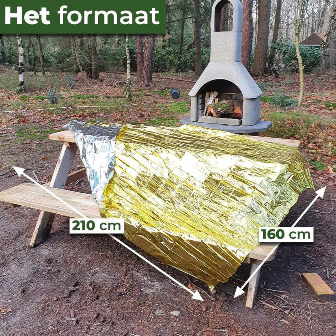 Reddingsdeken (warmhoud-, isoleer- of isolatiedeken)